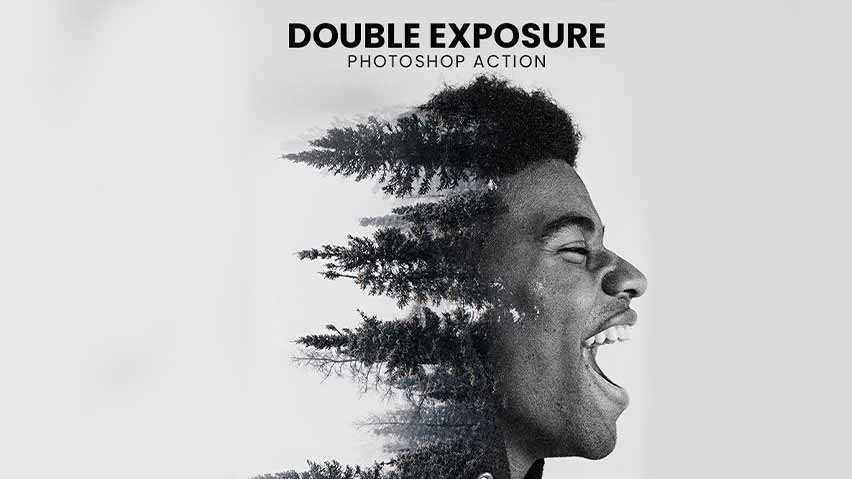 اکشن افکت دابل اکسپوژر Double Exposure Photoshop Action