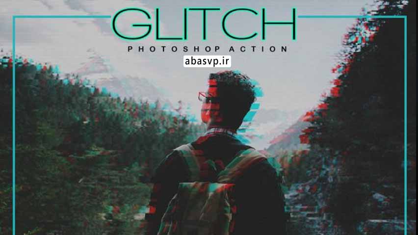 دانلود اکشن نویز Glitch Photoshop Action