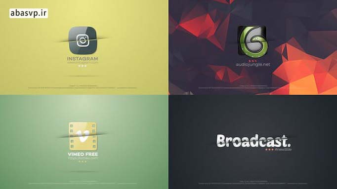 پروژه پریمیر لوگوموشن minimal logo
