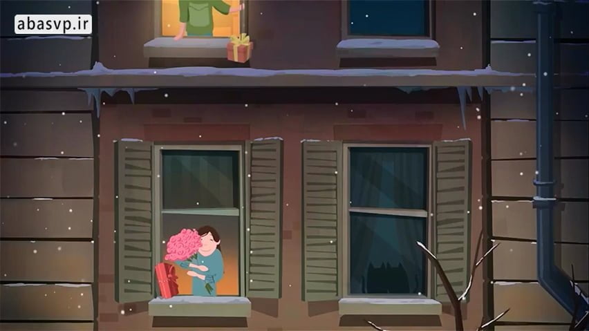 انیمیشن کارت ولنتاین valentines day card